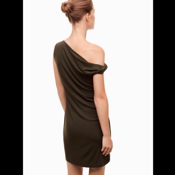 Aritzia Babaton Gabbard Stretch Jersey One Shoulder Dress - Picture 2 of 4